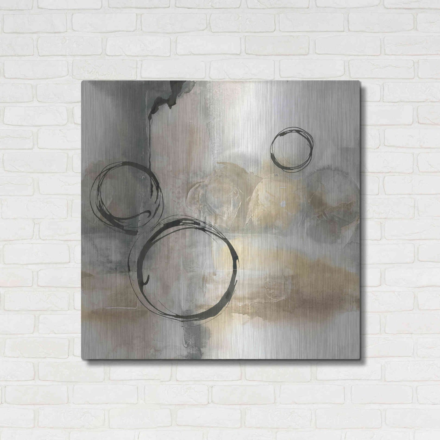 Luxe Metal Art 'Full Circle I' by Chris Paschke, Metal Wall Art,36x36