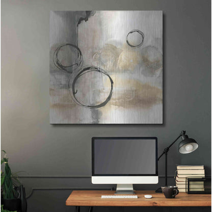 Luxe Metal Art 'Full Circle I' by Chris Paschke, Metal Wall Art,36x36