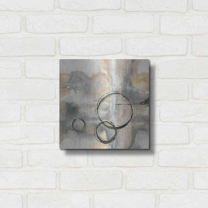 Luxe Metal Art 'Full Circle II' by Chris Paschke, Metal Wall Art,12x12