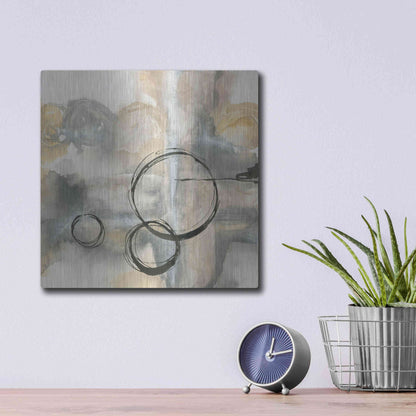 Luxe Metal Art 'Full Circle II' by Chris Paschke, Metal Wall Art,12x12