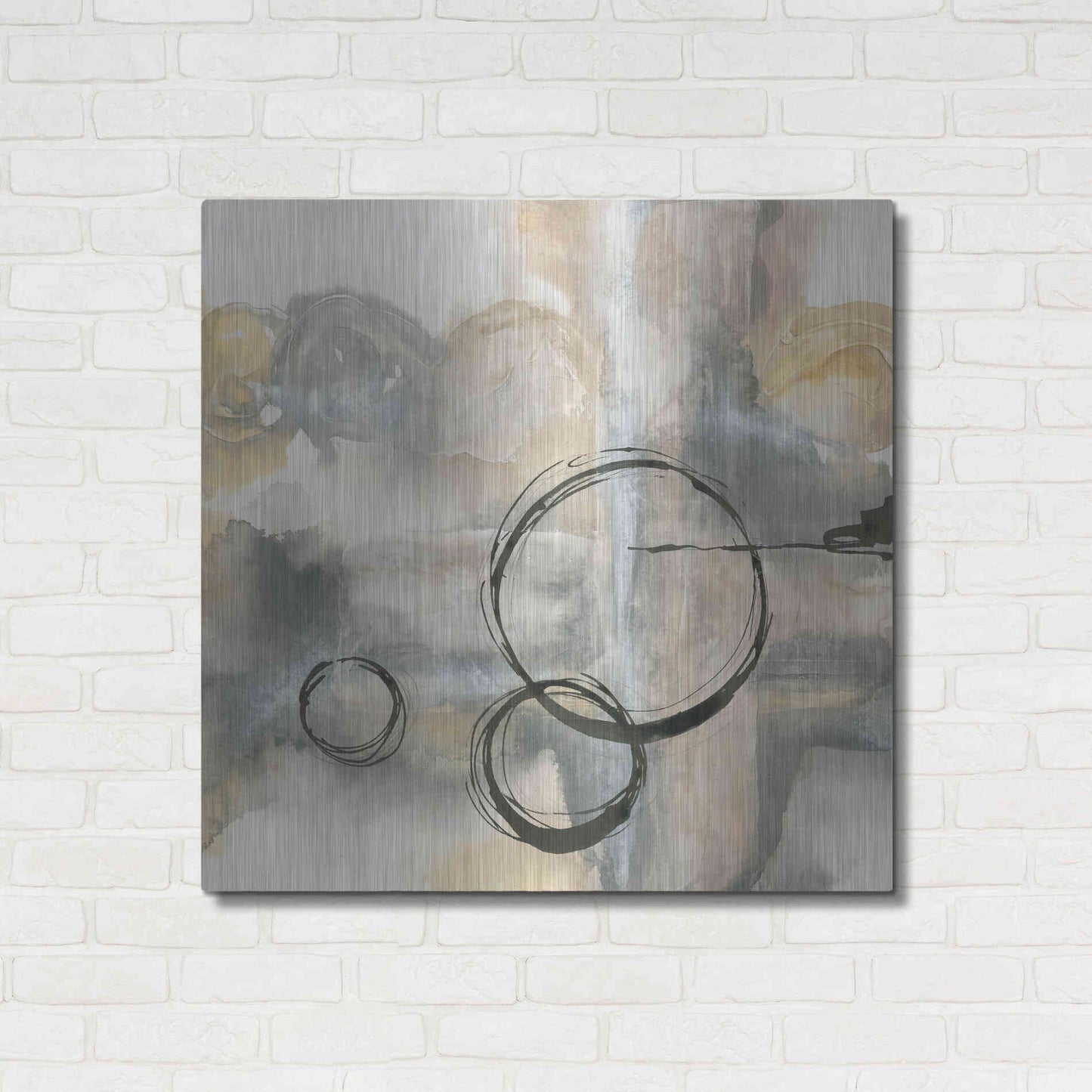 Luxe Metal Art 'Full Circle II' by Chris Paschke, Metal Wall Art,36x36