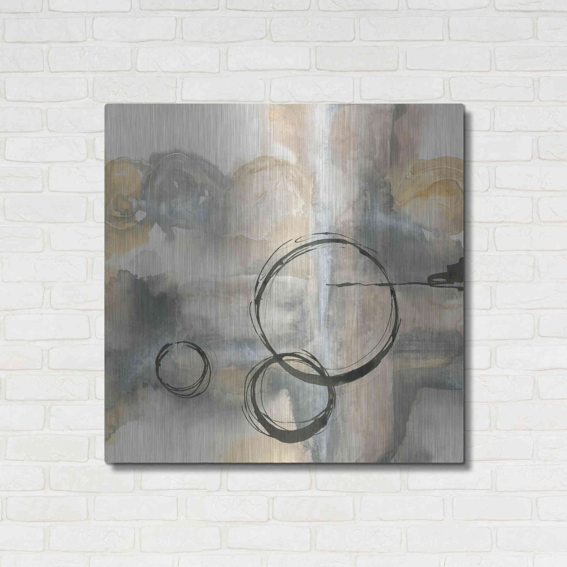 Luxe Metal Art 'Full Circle II' by Chris Paschke, Metal Wall Art,36x36