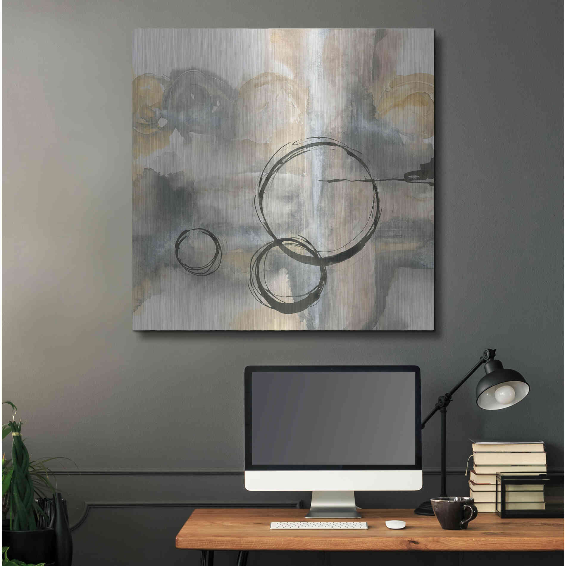 Luxe Metal Art 'Full Circle II' by Chris Paschke, Metal Wall Art,36x36