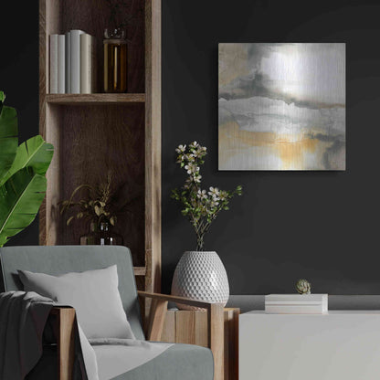 Luxe Metal Art 'Minerals I' by Chris Paschke, Metal Wall Art,24x24