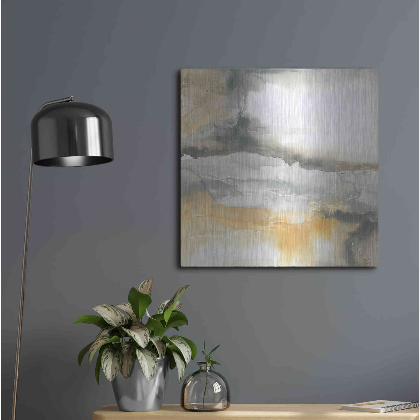 Luxe Metal Art 'Minerals I' by Chris Paschke, Metal Wall Art,24x24