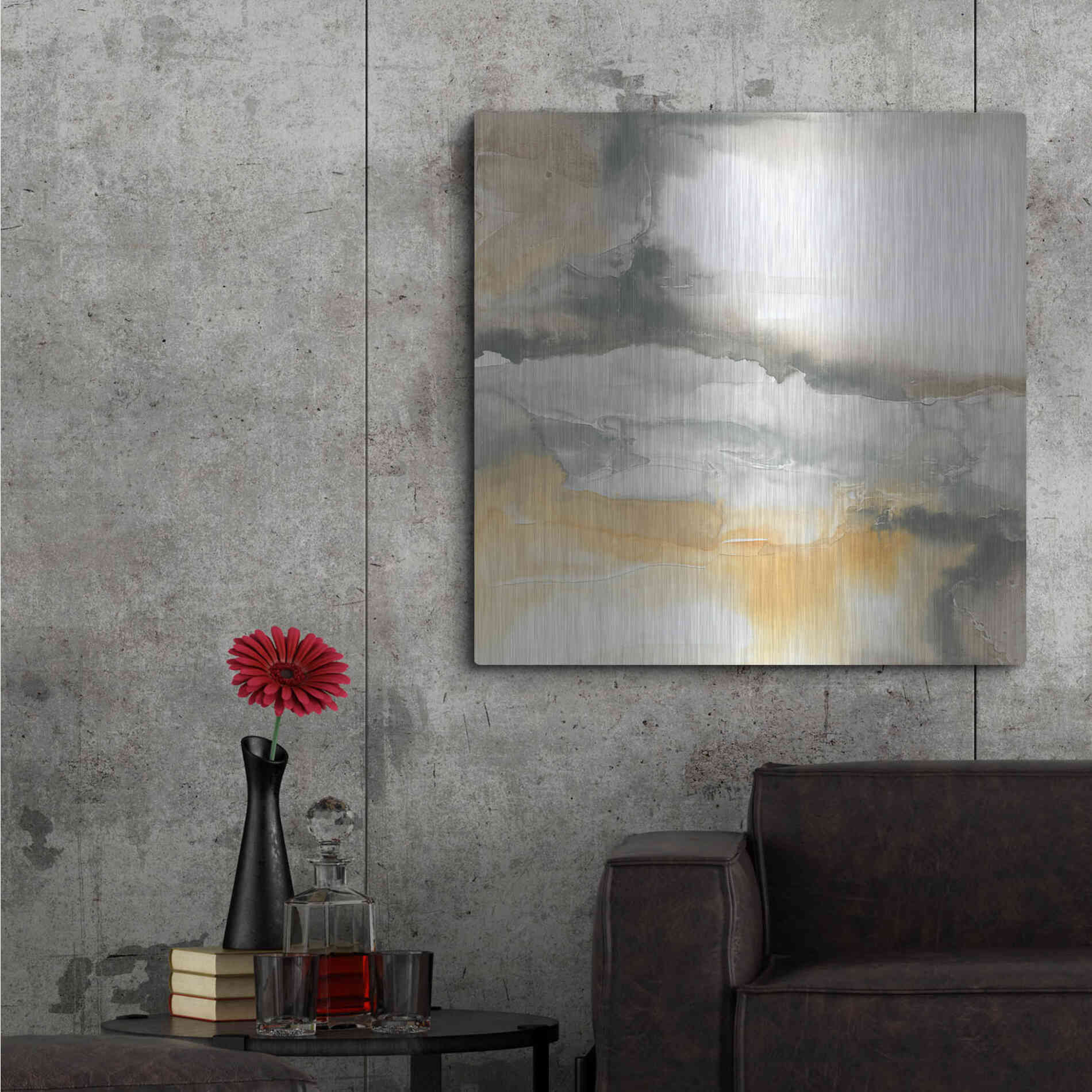 Luxe Metal Art 'Minerals I' by Chris Paschke, Metal Wall Art,36x36