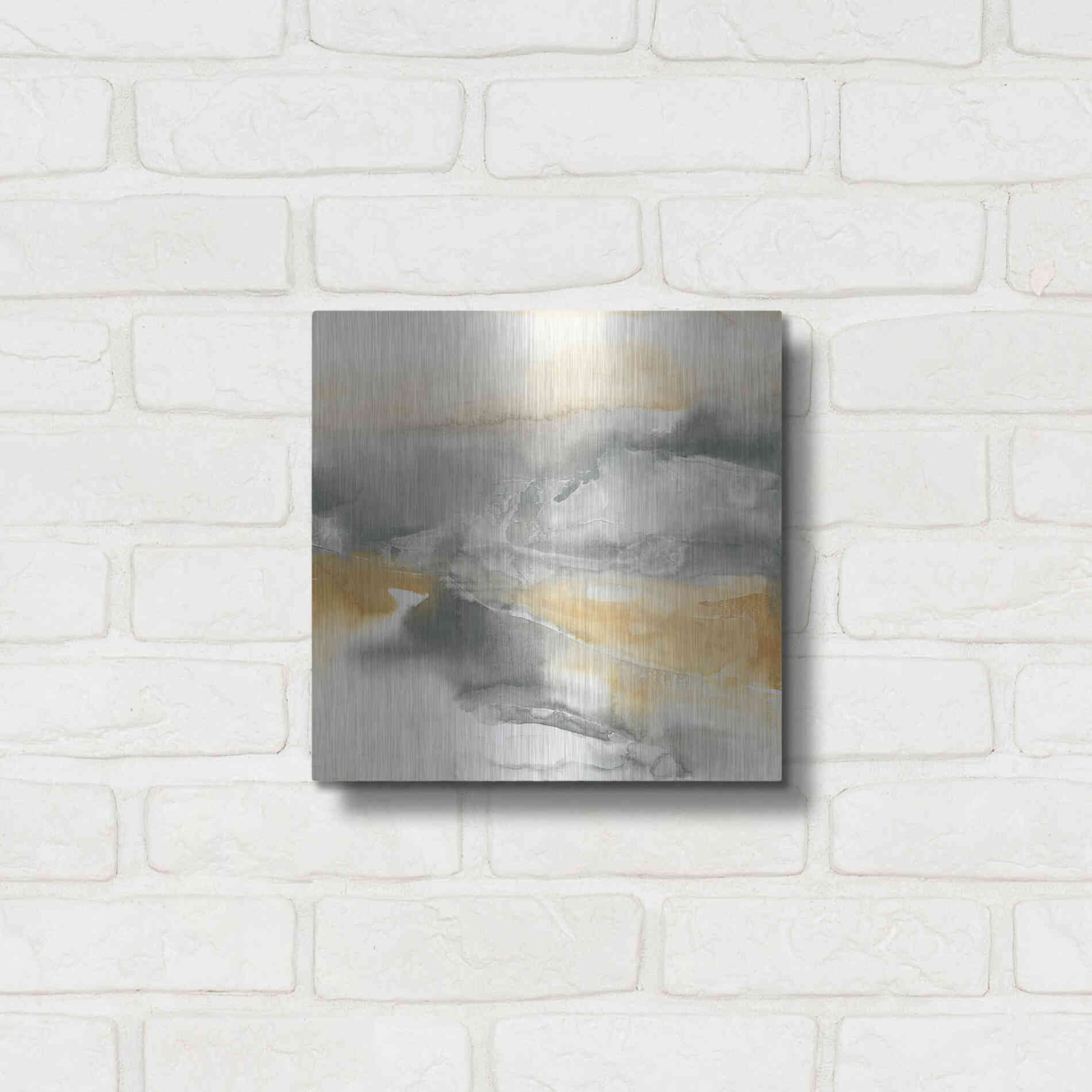 Luxe Metal Art 'Minerals II' by Chris Paschke, Metal Wall Art,12x12