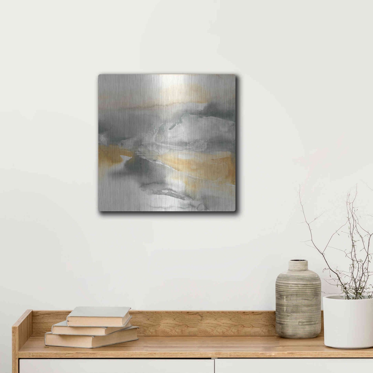 Luxe Metal Art 'Minerals II' by Chris Paschke, Metal Wall Art,12x12