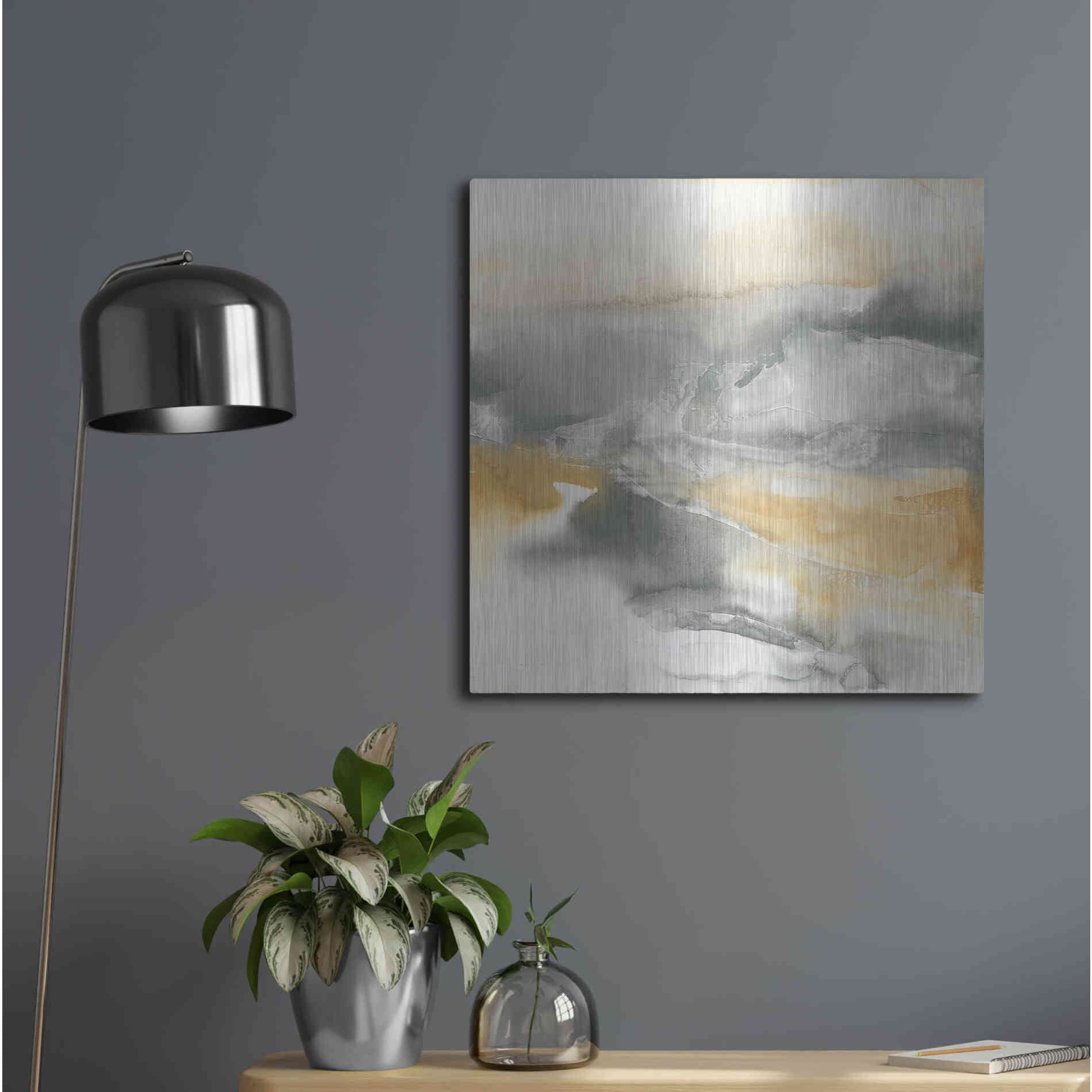 Luxe Metal Art 'Minerals II' by Chris Paschke, Metal Wall Art,24x24