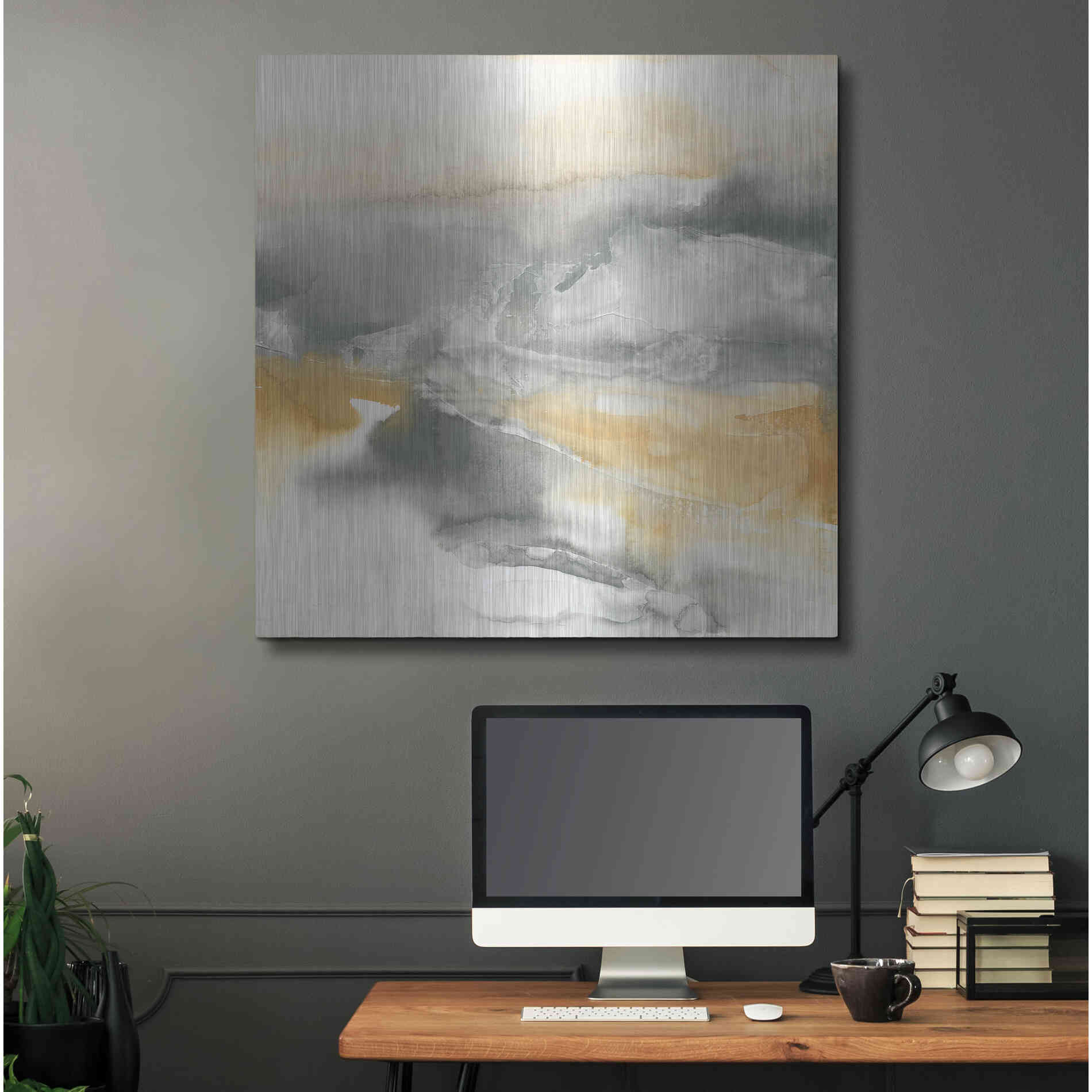 Luxe Metal Art 'Minerals II' by Chris Paschke, Metal Wall Art,36x36