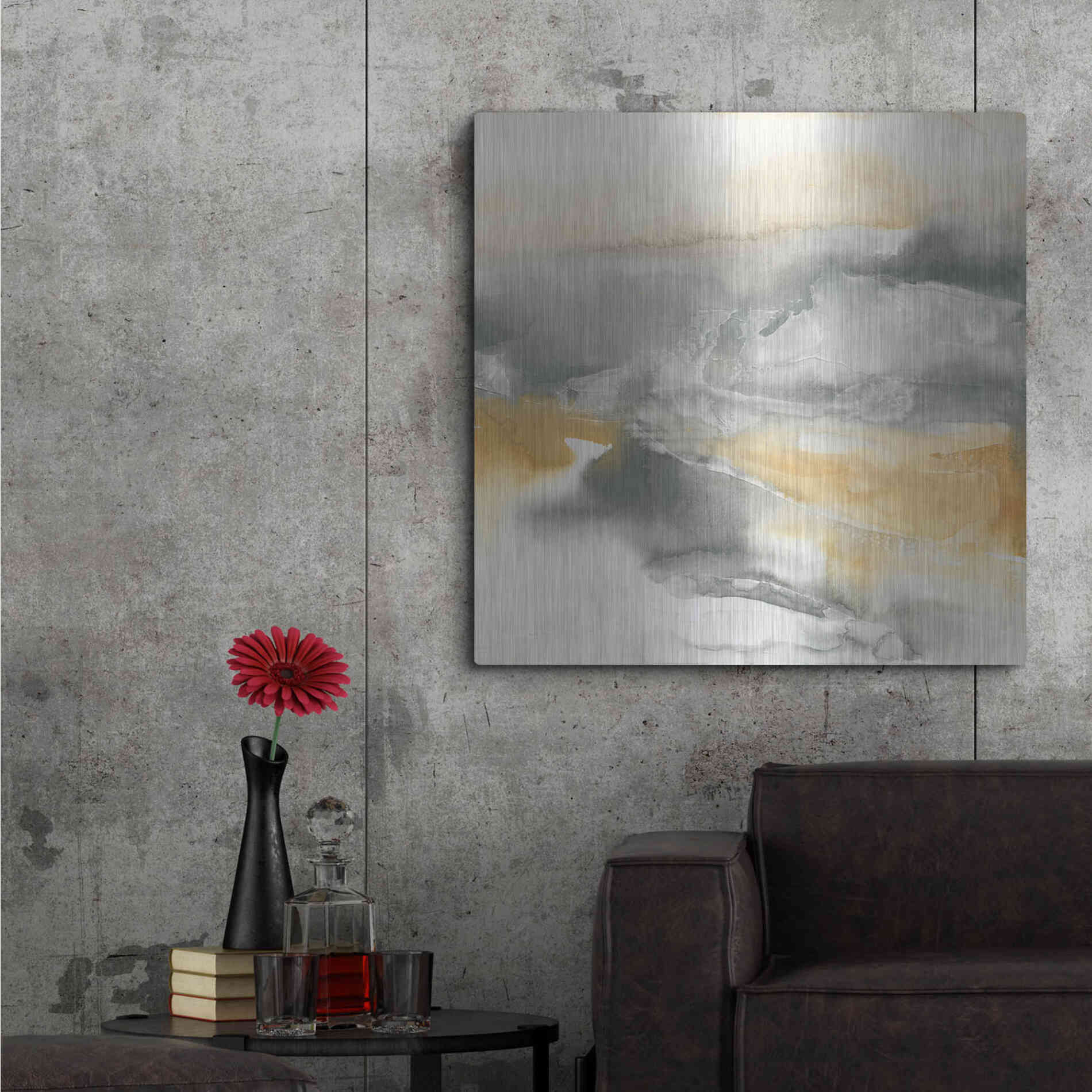 Luxe Metal Art 'Minerals II' by Chris Paschke, Metal Wall Art,36x36