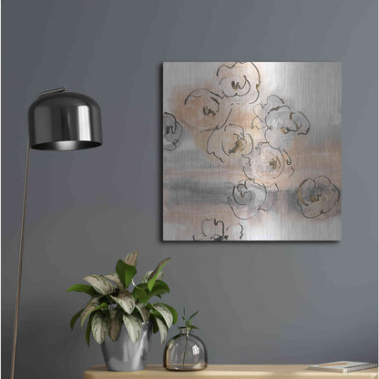 Luxe Metal Art 'Gold Dust I' by Chris Paschke, Metal Wall Art,24x24