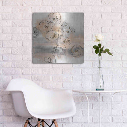 Luxe Metal Art 'Gold Dust I' by Chris Paschke, Metal Wall Art,24x24