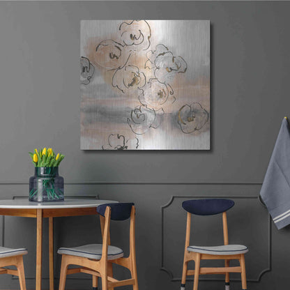 Luxe Metal Art 'Gold Dust I' by Chris Paschke, Metal Wall Art,36x36