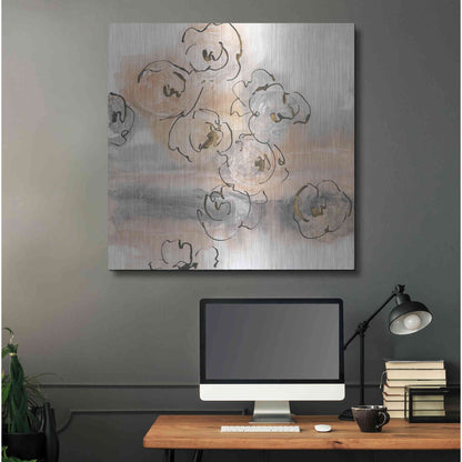 Luxe Metal Art 'Gold Dust I' by Chris Paschke, Metal Wall Art,36x36