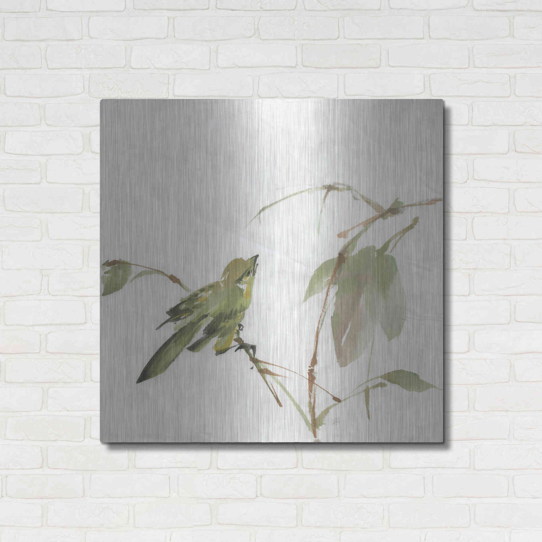 Luxe Metal Art 'Sisken' by Chris Paschke, Metal Wall Art,36x36