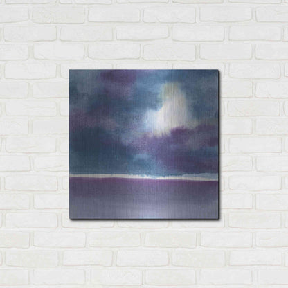 Luxe Metal Art 'The Clouds I' by Chris Paschke, Metal Wall Art,24x24