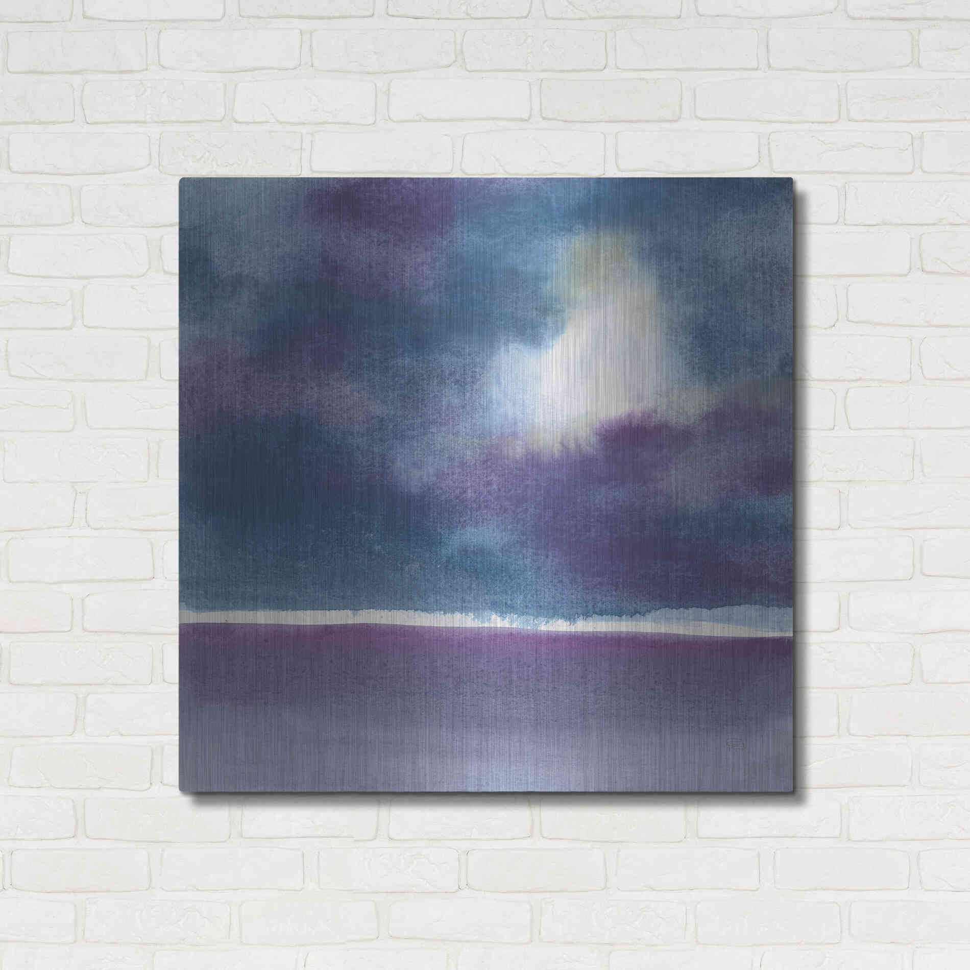 Luxe Metal Art 'The Clouds I' by Chris Paschke, Metal Wall Art,36x36