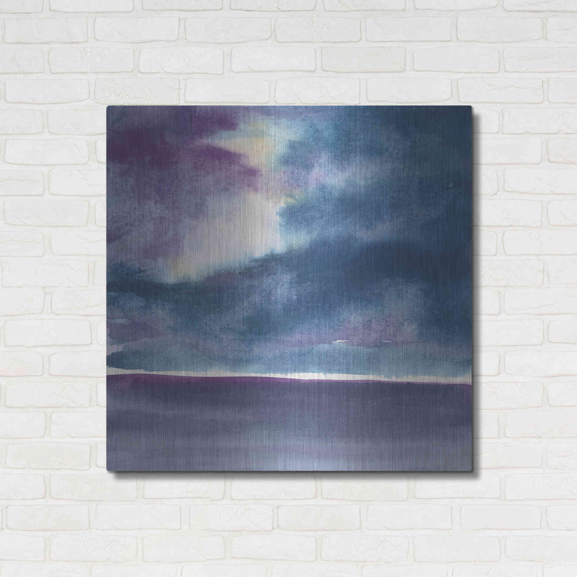 Luxe Metal Art 'The Clouds II' by Chris Paschke, Metal Wall Art,36x36