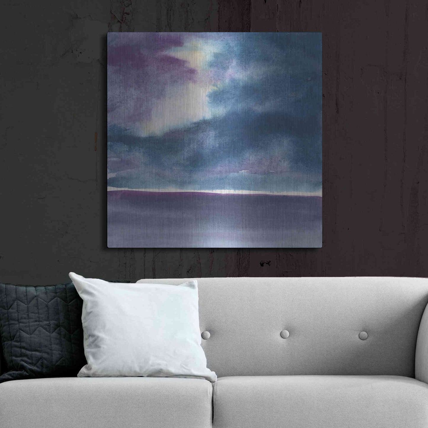 Luxe Metal Art 'The Clouds II' by Chris Paschke, Metal Wall Art,36x36