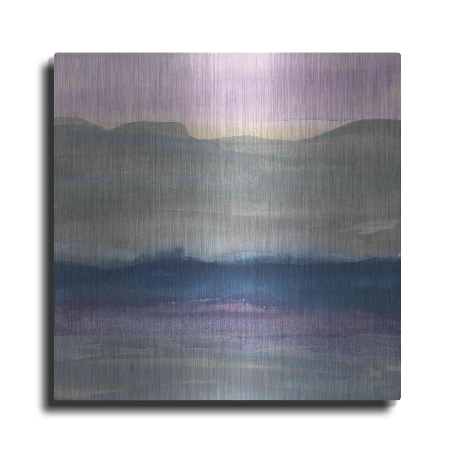 Luxe Metal Art 'Grey Hills II' by Chris Paschke, Metal Wall Art