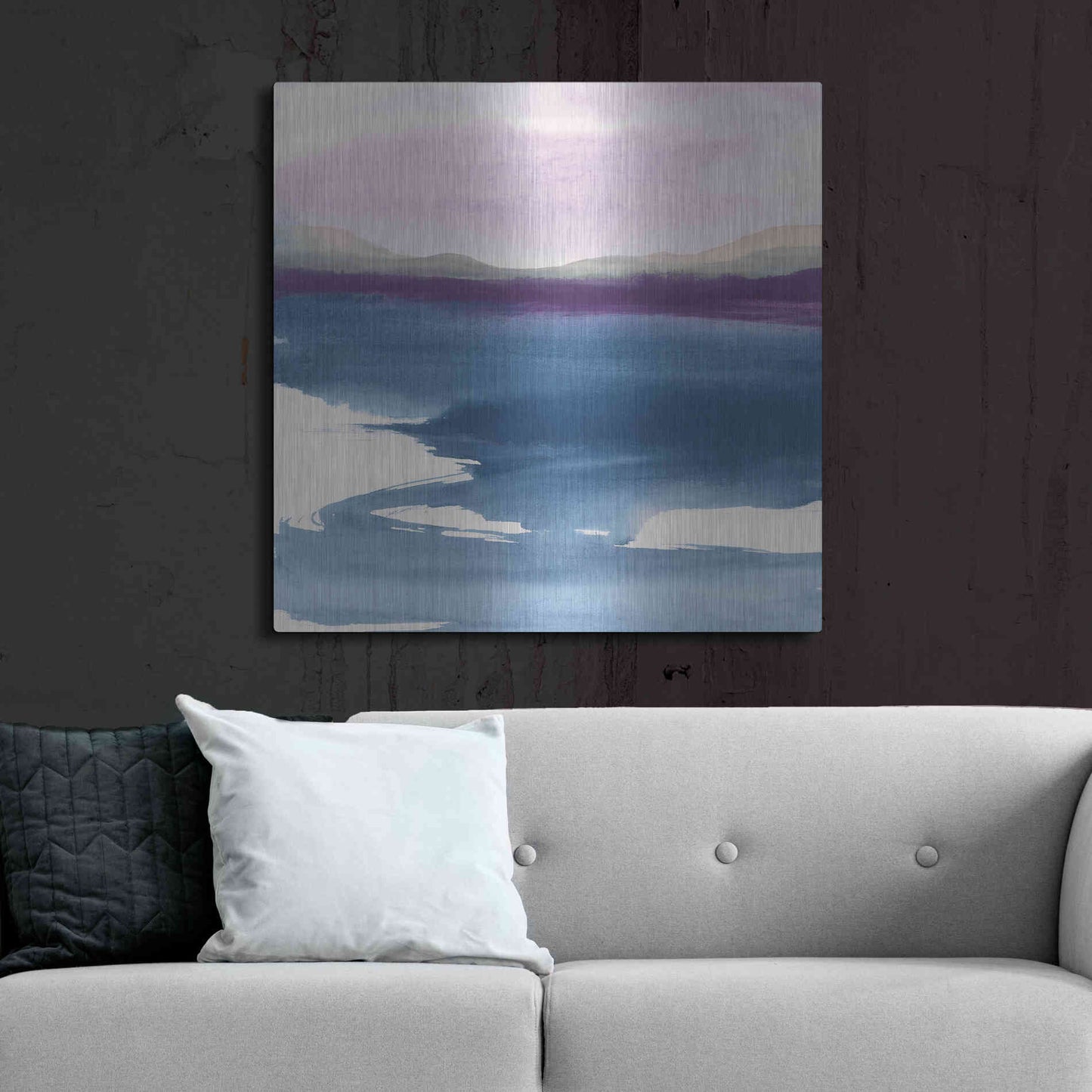 Luxe Metal Art 'Plum Glow I' by Chris Paschke, Metal Wall Art,36x36