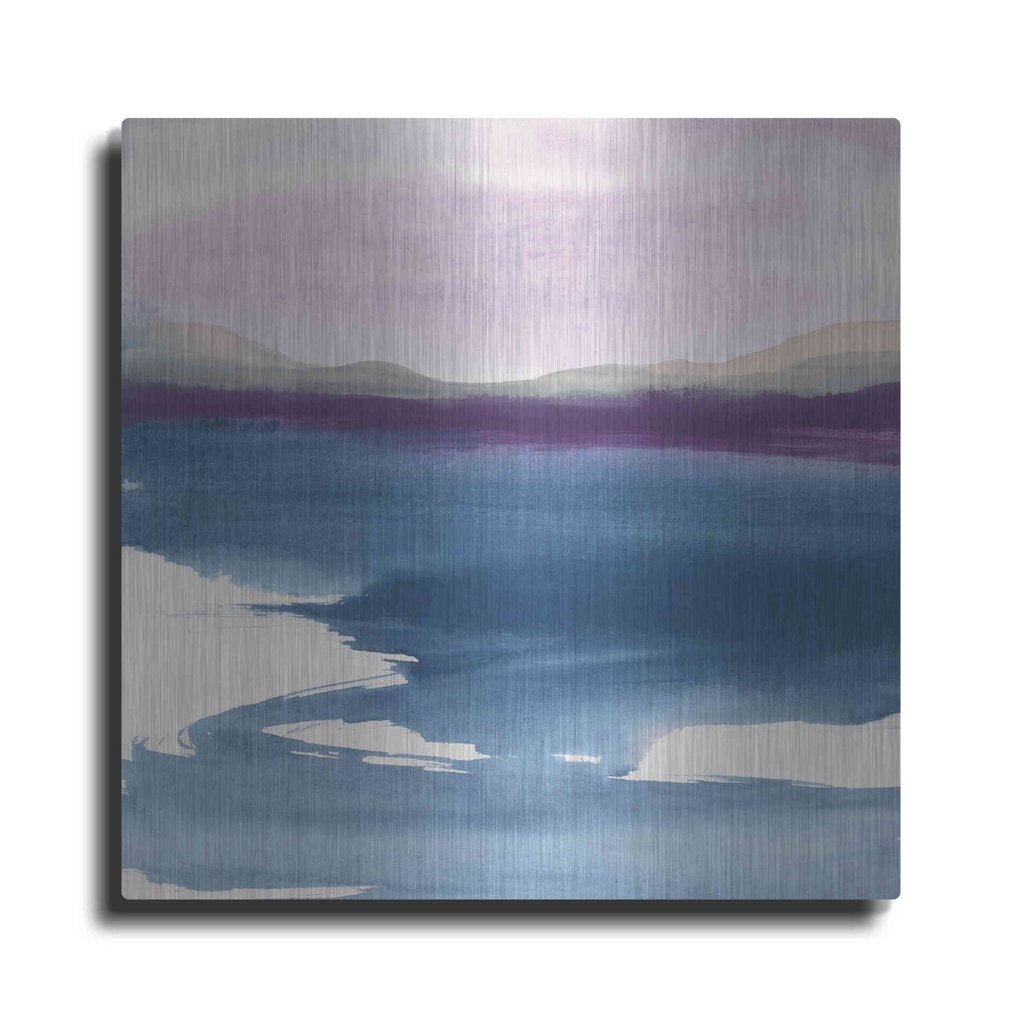 Luxe Metal Art 'Plum Glow I' by Chris Paschke, Metal Wall Art