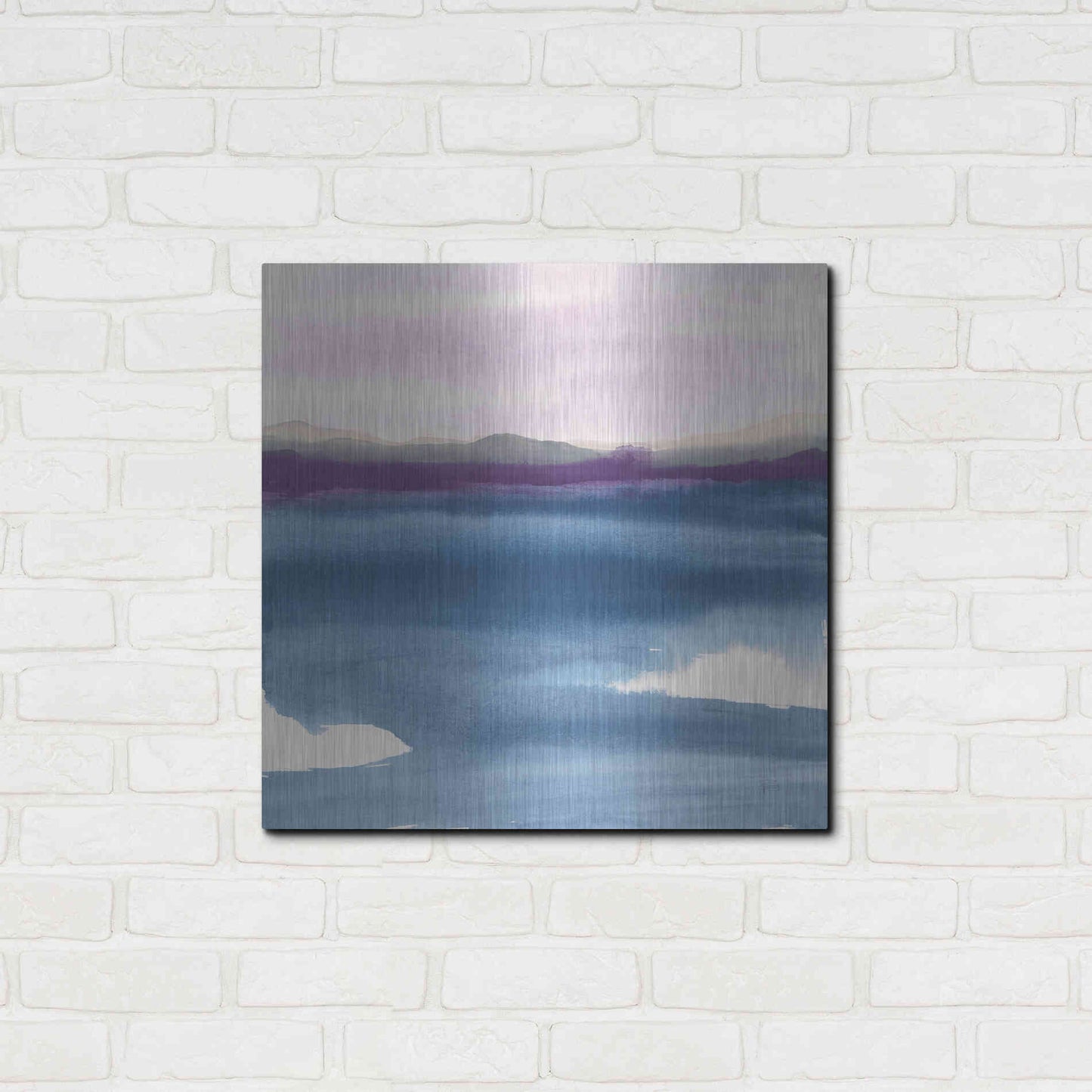 Luxe Metal Art 'Plum Glow II' by Chris Paschke, Metal Wall Art,24x24