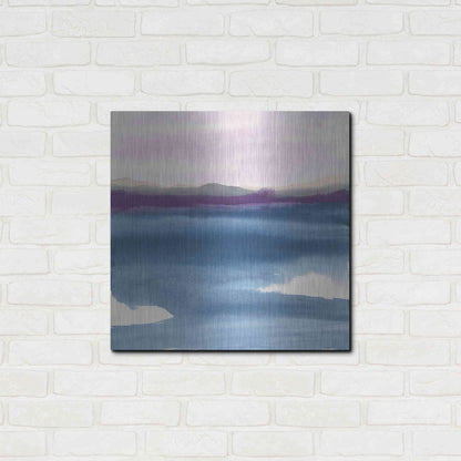 Luxe Metal Art 'Plum Glow II' by Chris Paschke, Metal Wall Art,24x24