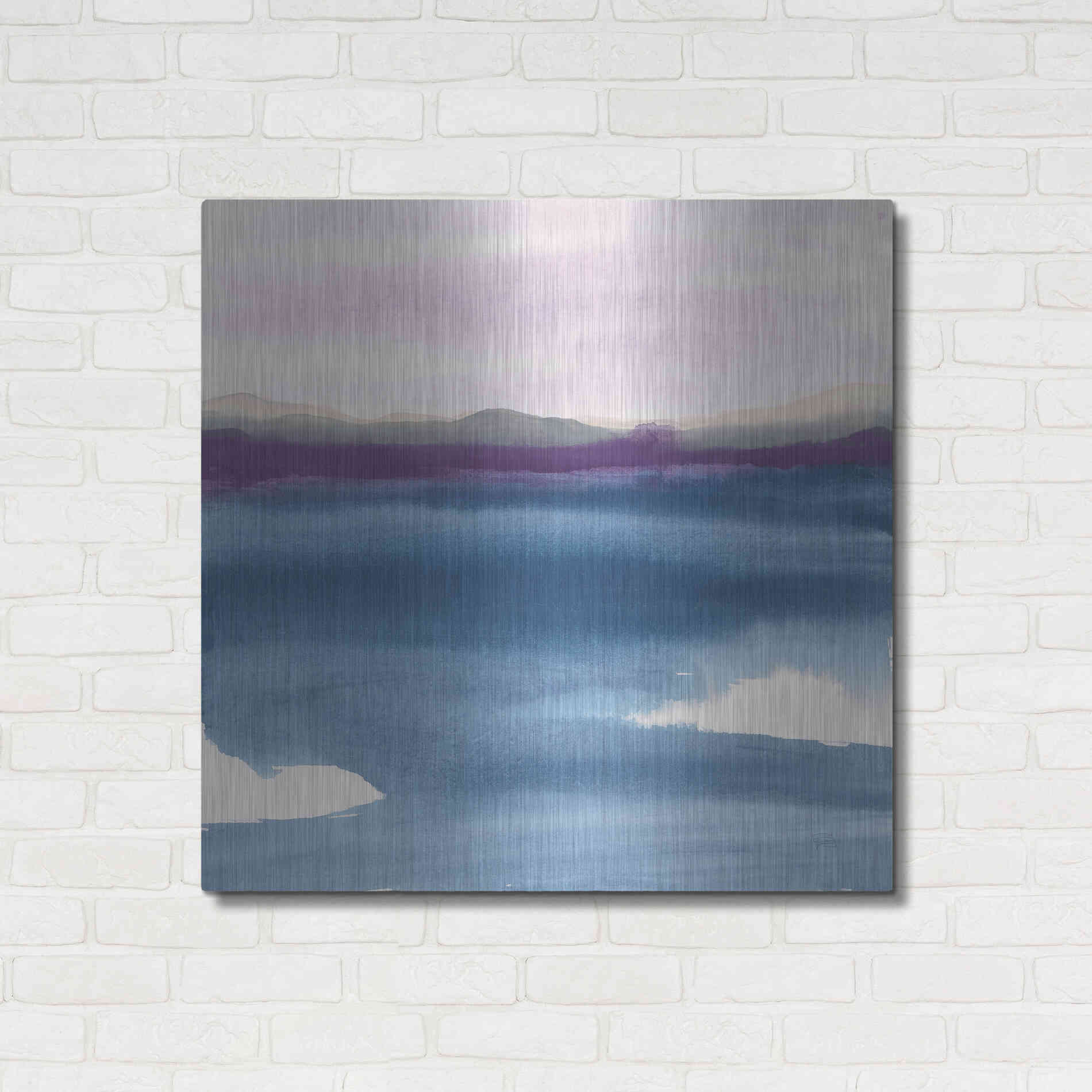 Luxe Metal Art 'Plum Glow II' by Chris Paschke, Metal Wall Art,36x36