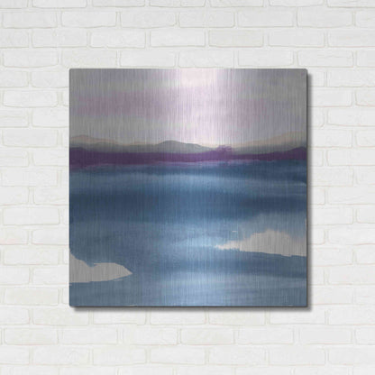 Luxe Metal Art 'Plum Glow II' by Chris Paschke, Metal Wall Art,36x36