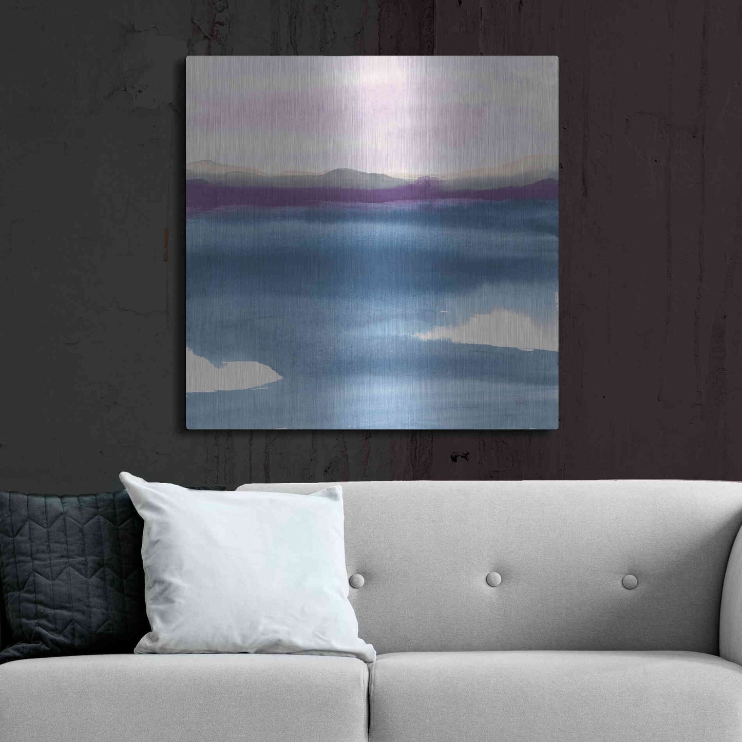 Luxe Metal Art 'Plum Glow II' by Chris Paschke, Metal Wall Art,36x36