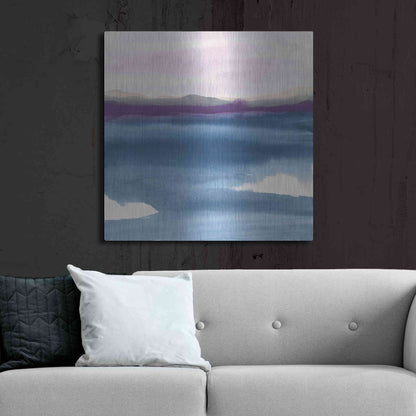 Luxe Metal Art 'Plum Glow II' by Chris Paschke, Metal Wall Art,36x36