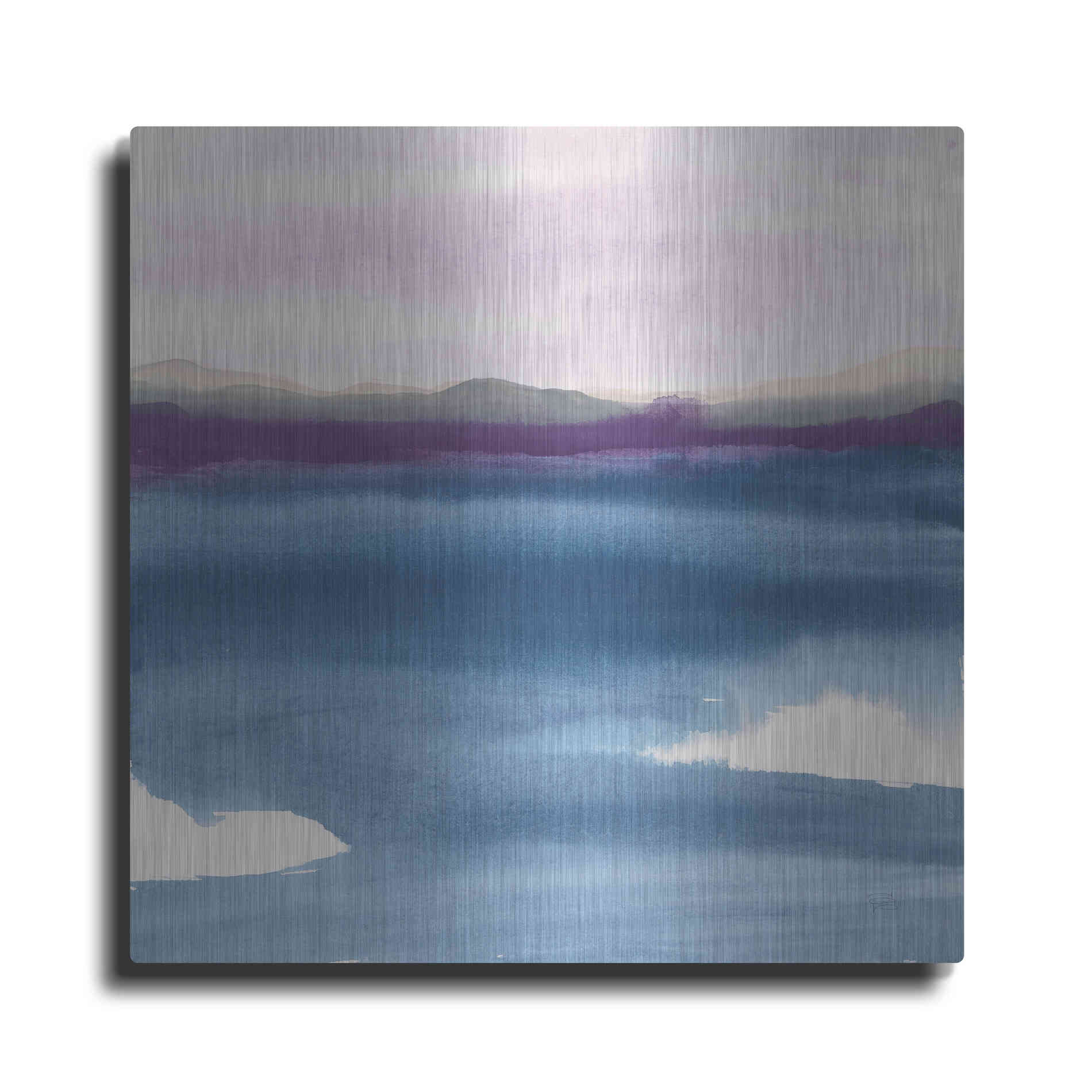 Luxe Metal Art 'Plum Glow II' by Chris Paschke, Metal Wall Art