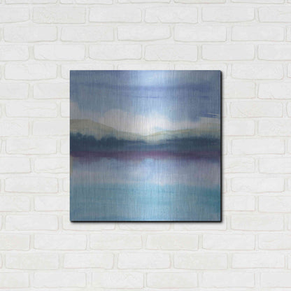 Luxe Metal Art 'Violet Reflection II' by Chris Paschke, Metal Wall Art,24x24