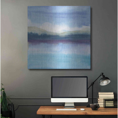 Luxe Metal Art 'Violet Reflection II' by Chris Paschke, Metal Wall Art,36x36