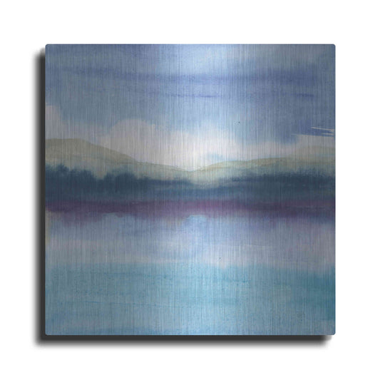 Luxe Metal Art 'Violet Reflection II' by Chris Paschke, Metal Wall Art