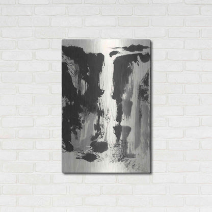 Luxe Metal Art 'Sumi Waterfall View IV' by Chris Paschke, Metal Wall Art,24x36