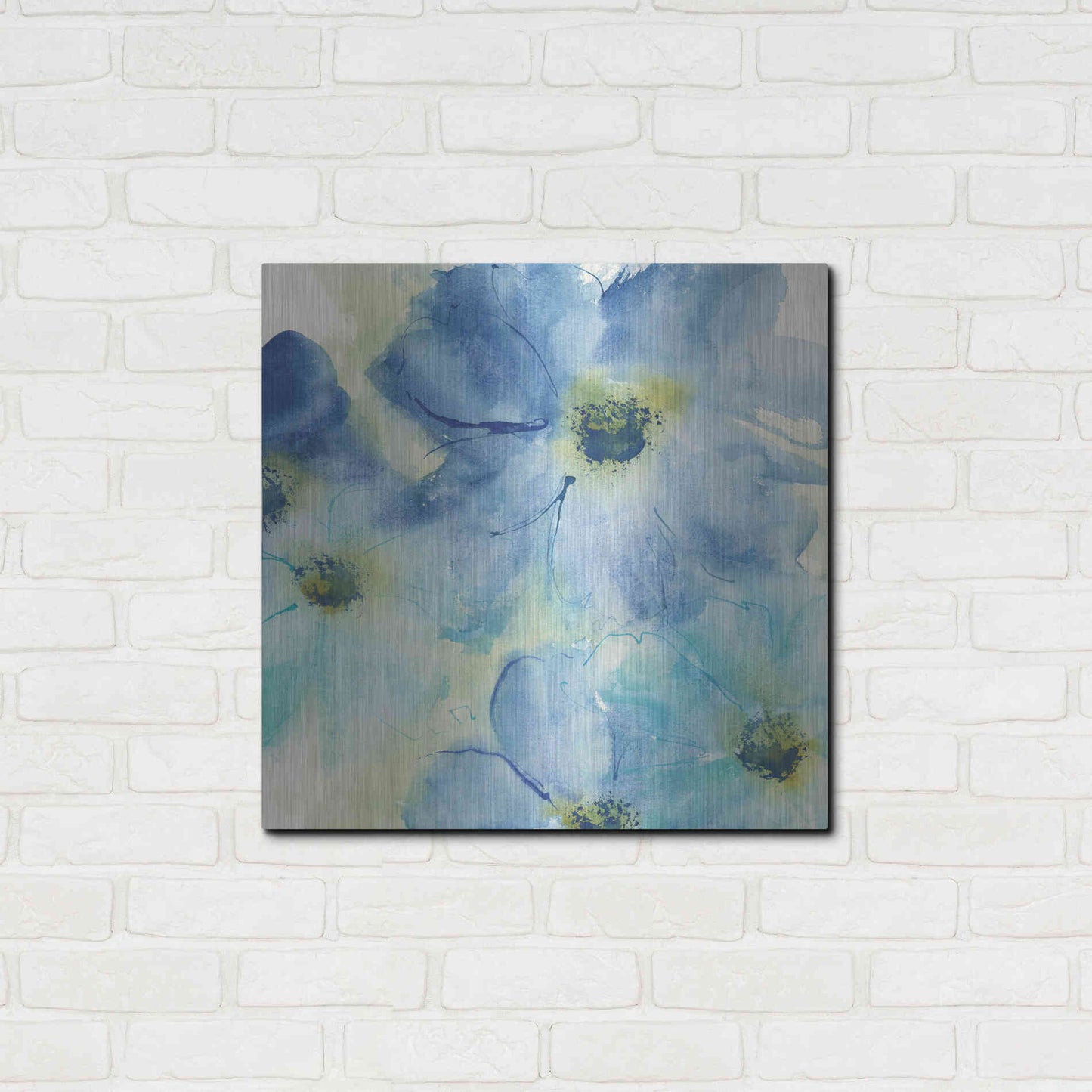 Luxe Metal Art 'Seashell Cosmos I' by Chris Paschke, Metal Wall Art,24x24