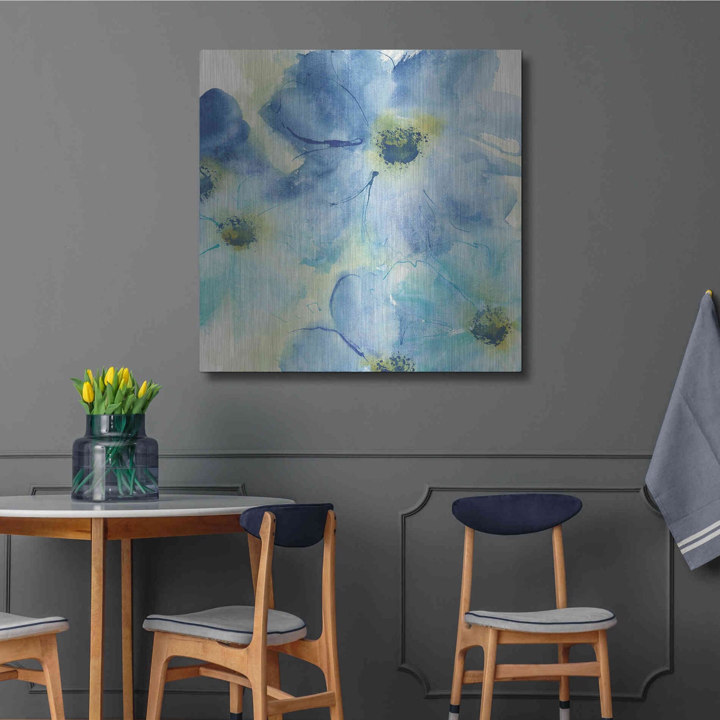 Luxe Metal Art 'Seashell Cosmos I' by Chris Paschke, Metal Wall Art,36x36