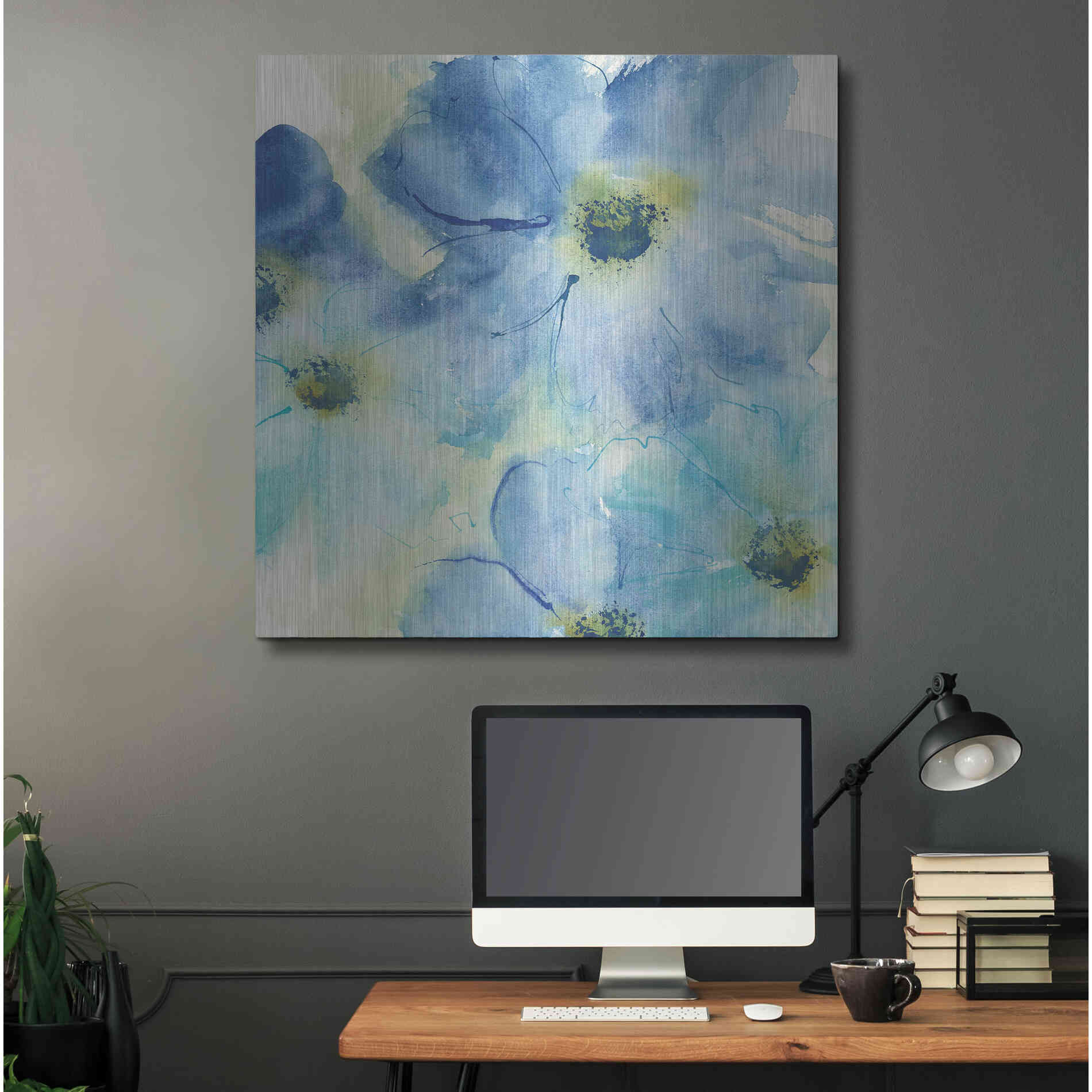 Luxe Metal Art 'Seashell Cosmos I' by Chris Paschke, Metal Wall Art,36x36