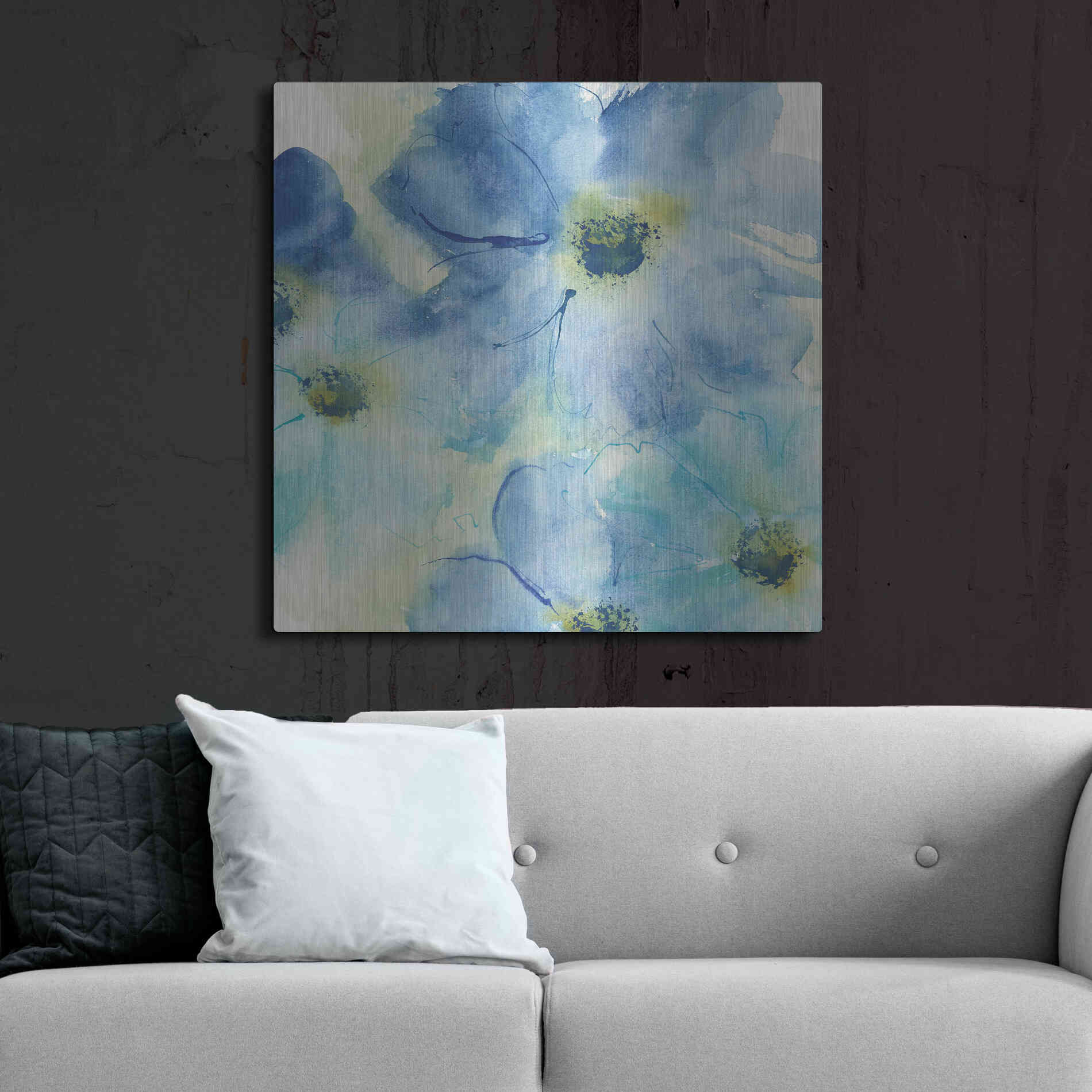 Luxe Metal Art 'Seashell Cosmos I' by Chris Paschke, Metal Wall Art,36x36