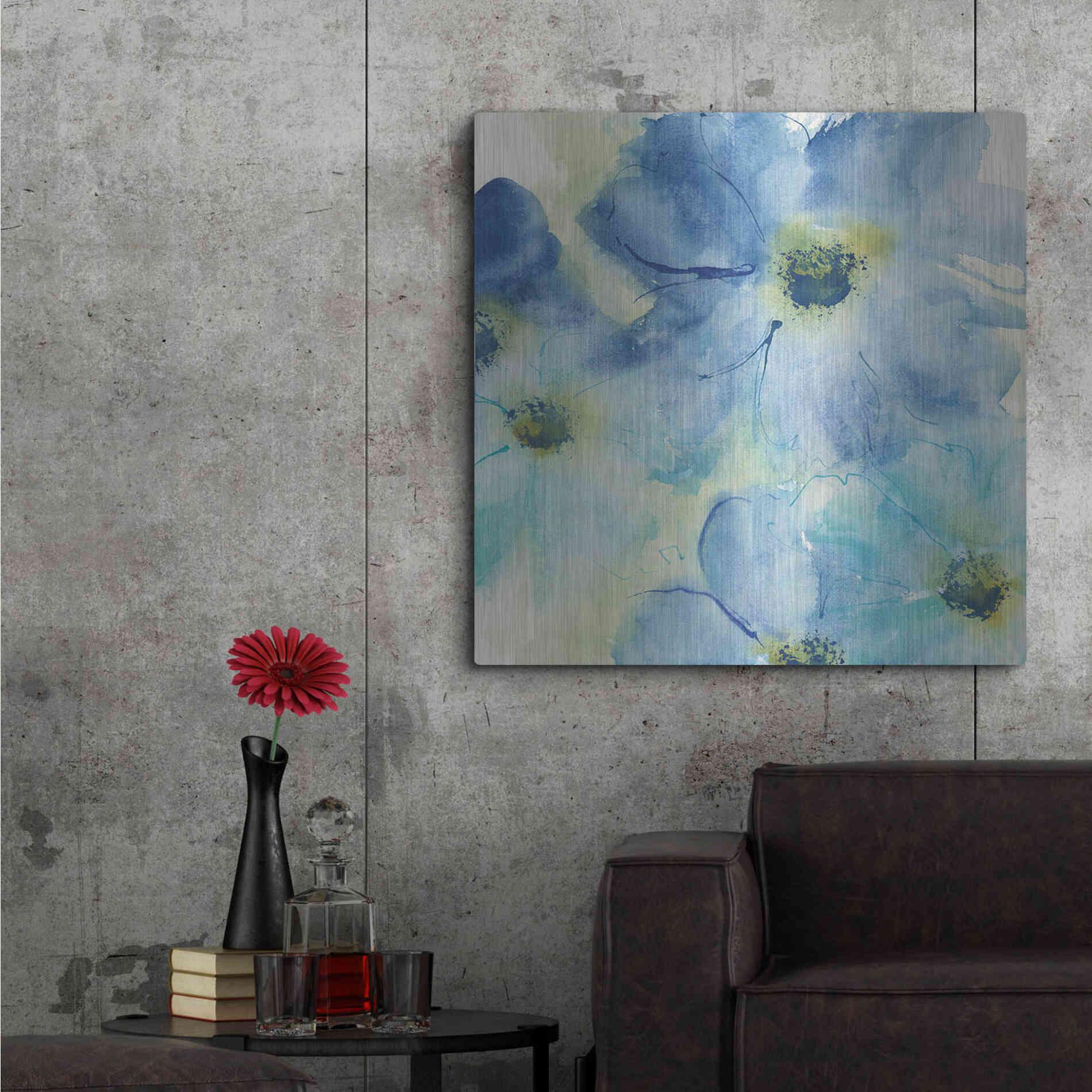 Luxe Metal Art 'Seashell Cosmos I' by Chris Paschke, Metal Wall Art,36x36
