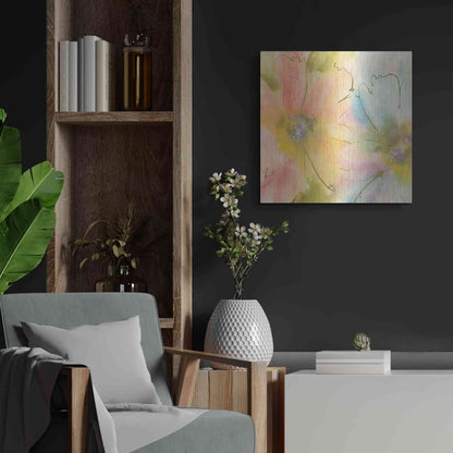Luxe Metal Art 'Rainbow Cosmos I' by Chris Paschke, Metal Wall Art,24x24