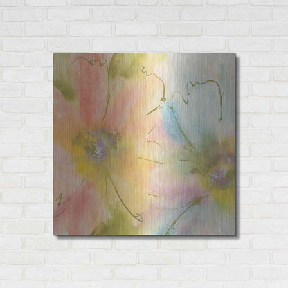 Luxe Metal Art 'Rainbow Cosmos I' by Chris Paschke, Metal Wall Art,36x36