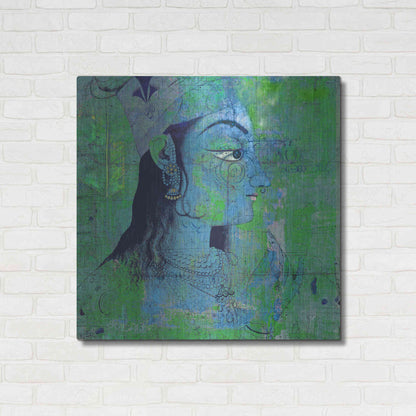 Luxe Metal Art 'Classic Krishna' by Elena Ray Metal Wall Art,36x36