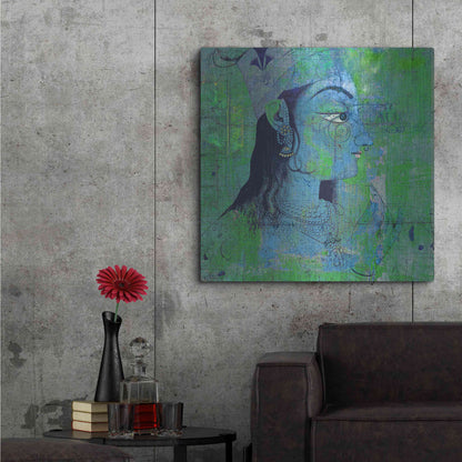 Luxe Metal Art 'Classic Krishna' by Elena Ray Metal Wall Art,36x36