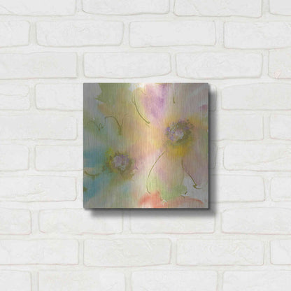 Luxe Metal Art 'Rainbow Cosmos II' by Chris Paschke, Metal Wall Art,12x12