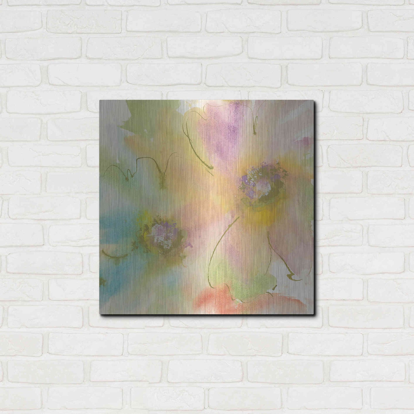 Luxe Metal Art 'Rainbow Cosmos II' by Chris Paschke, Metal Wall Art,24x24