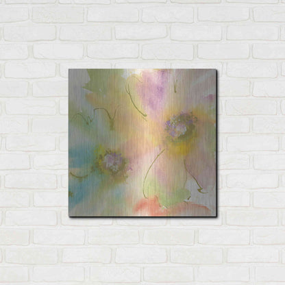 Luxe Metal Art 'Rainbow Cosmos II' by Chris Paschke, Metal Wall Art,24x24